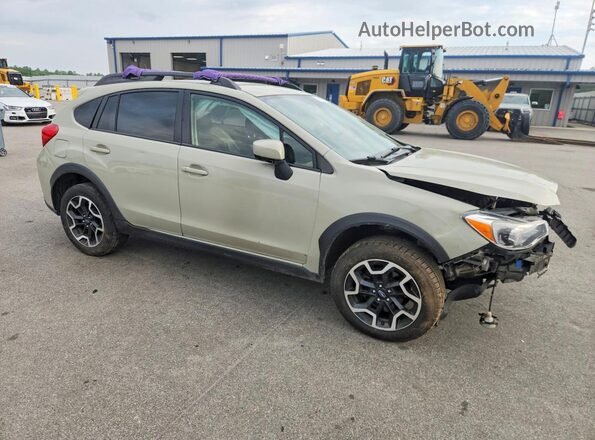 JF2GPABC8H8200517 2017 SUBARU CROSSTREK Бежевый Передняя правая четверть