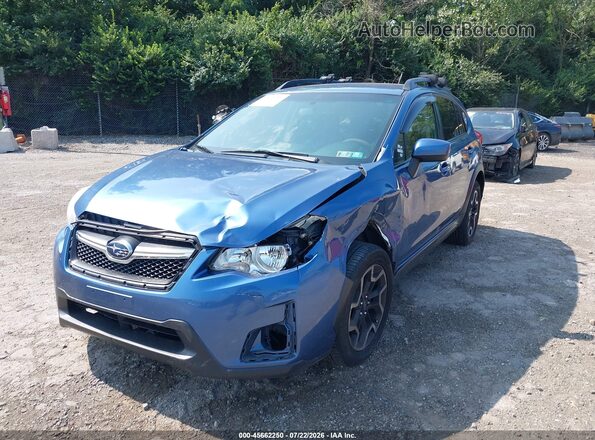 JF2GPABC9G8203294 2016 SUBARU CROSSTREK Blue Vista tres cuartos delantera izquierda