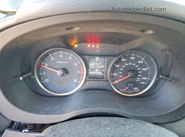 JF2GPABC9G8209046 2016 SUBARU CROSSTREK Black Instrument cluster view