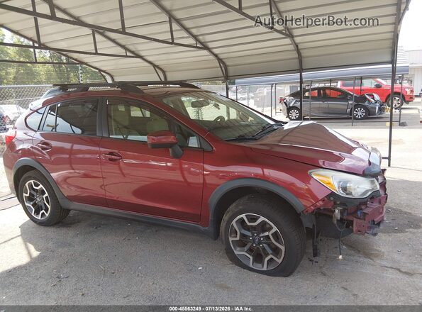 JF2GPABC9G8222668 2016 SUBARU CROSSTREK Red სალონის 360-გრადუსიანი ხედი