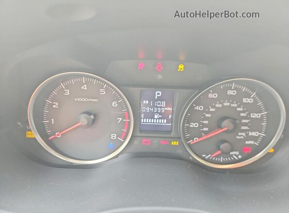 JF2GPABC9G8262863 2016 SUBARU CROSSTREK Beige Սարքավորումների վահանակի տեսք