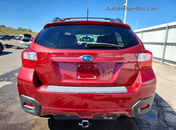 JF2GPABC9G8314024 2016 SUBARU CROSSTREK Red Widok z tyłu