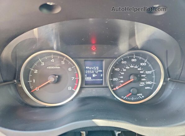 JF2GPABC9G8314024 2016 SUBARU CROSSTREK Red Widok zestawu wskaźników
