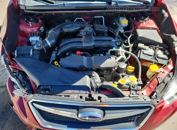 JF2GPABC9G8314024 2016 SUBARU CROSSTREK Red Widok komory silnika