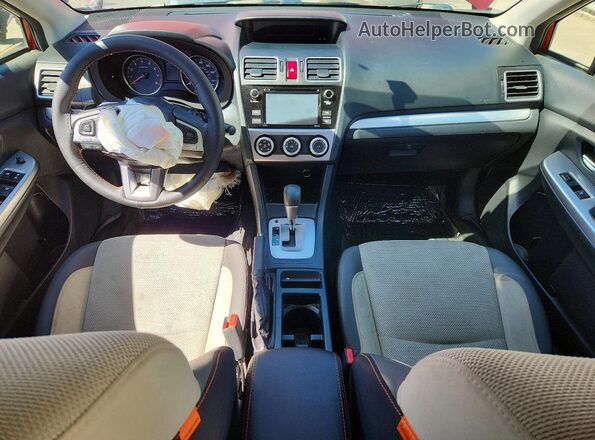 JF2GPABC9G8314024 2016 SUBARU CROSSTREK Red Widok deski rozdzielczej