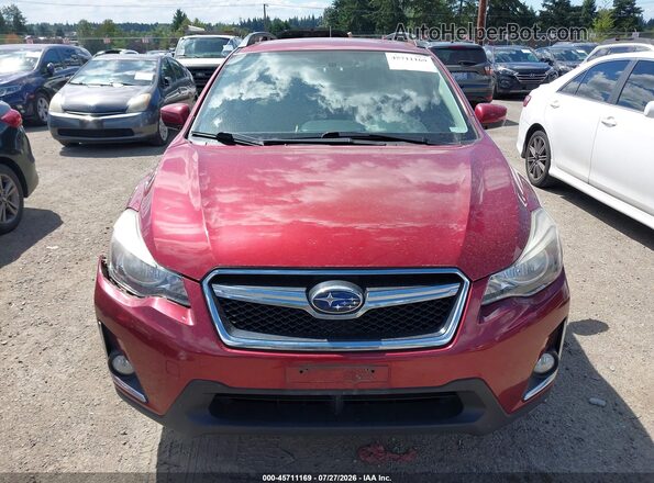 JF2GPABC9G8341403 2016 SUBARU CROSSTREK Red Instrument cluster view