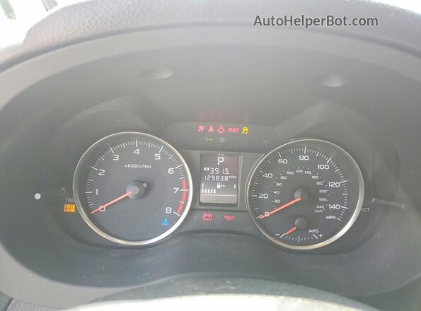 JF2GPABC9H8208013 2017 SUBARU CROSSTREK Maroon Vista del cuadro de instrumentos