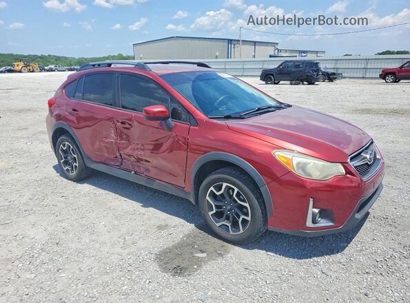 JF2GPABC9H8208013 2017 SUBARU CROSSTREK Maroon Delantero derecho