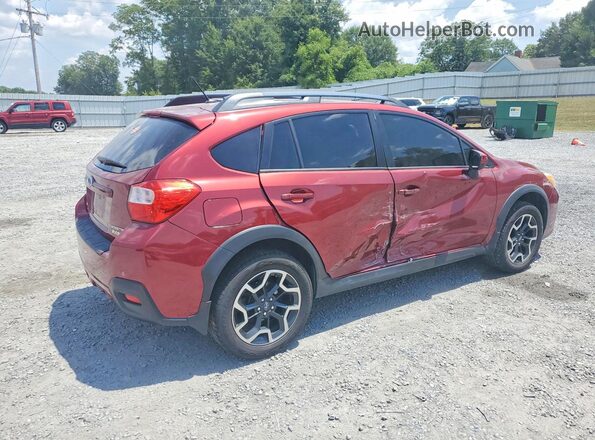 JF2GPABC9H8208013 2017 SUBARU CROSSTREK Maroon Trasero derecho