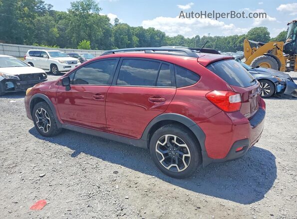 JF2GPABC9H8208013 2017 SUBARU CROSSTREK Maroon Trasero izquierdo