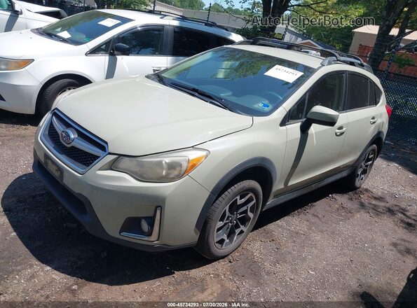 JF2GPABCXG8287481 2016 SUBARU CROSSTREK Gray Առջևի ձախ երեք քառորդ տեսարան