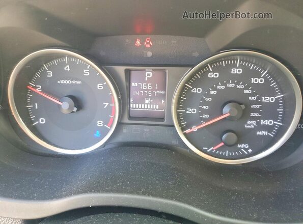 JF2GPABCXGH304022 2016 SUBARU CROSSTREK White Вид щитка приладів