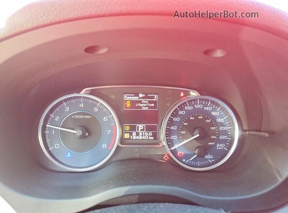 JF2GPABCXH8200969 2017 SUBARU CROSSTREK Red Vista del cuadro de instrumentos