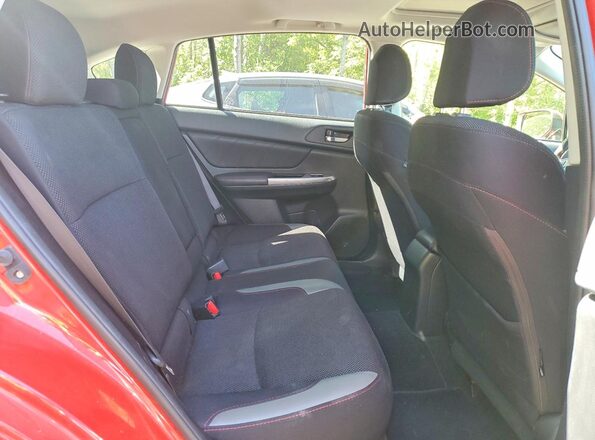 JF2GPABCXH8200969 2017 SUBARU CROSSTREK Red Vista de los asientos traseros