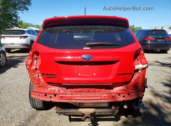 JF2GPABCXH8200969 2017 SUBARU CROSSTREK Red Vista trasera