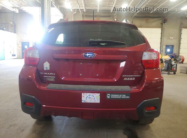 JF2GPABCXH8227265 2017 SUBARU CROSSTREK Red Rear view