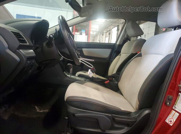 JF2GPABCXH8227265 2017 SUBARU CROSSTREK Red Front interior view