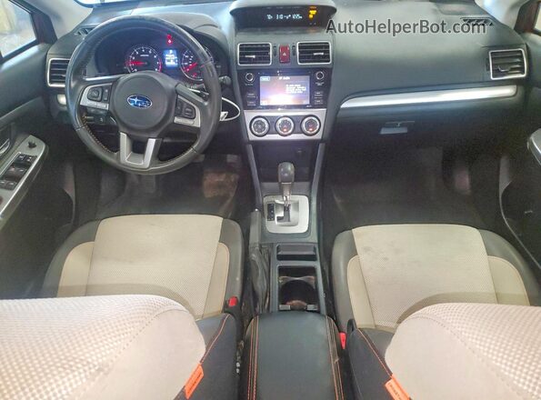 JF2GPABCXH8227265 2017 SUBARU CROSSTREK Red Dashboard view