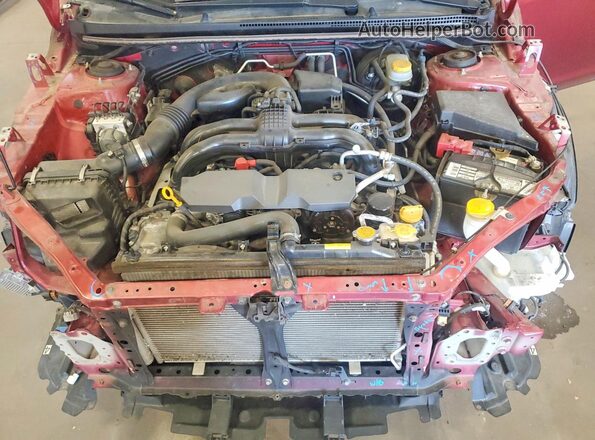 JF2GPABCXH8227265 2017 SUBARU CROSSTREK Red Engine compartment view