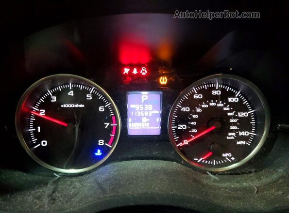 JF2GPABCXHH249248 2017 SUBARU CROSSTREK Silver Սարքավորումների վահանակի տեսք