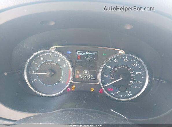 JF2GPADC0G8231854 2016 SUBARU CROSSTREK Blue Rear seats view
