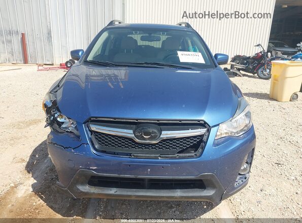 JF2GPADC0G8231854 2016 SUBARU CROSSTREK Blue Instrument cluster view