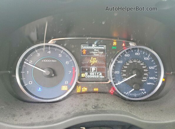 JF2GPADC0GH291195 2016 SUBARU CROSSTREK Blue ხელსაწყოთა პანელის ხედი