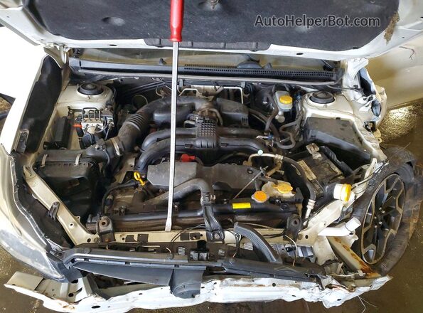 JF2GPADC1GH340730 2016 SUBARU CROSSTREK White ძრავის განყოფილების ხედი