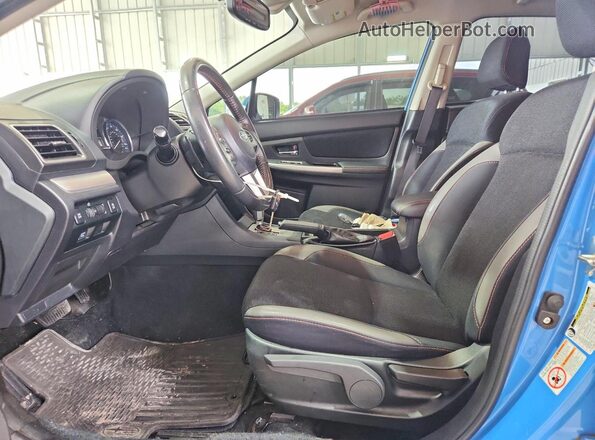 JF2GPADC1GH348049 2016 SUBARU CROSSTREK Blue წინა სალონის ხედი