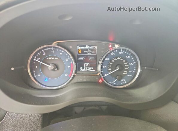 JF2GPADC1GH348049 2016 SUBARU CROSSTREK Blue ხელსაწყოთა პანელის ხედი