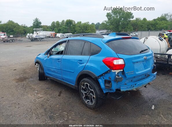 JF2GPADC1H8218953 2017 SUBARU CROSSTREK Blue Trasero izquierdo