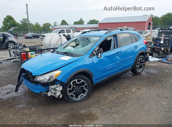 JF2GPADC1H8218953 2017 SUBARU CROSSTREK Blue Vista tres cuartos delantera izquierda