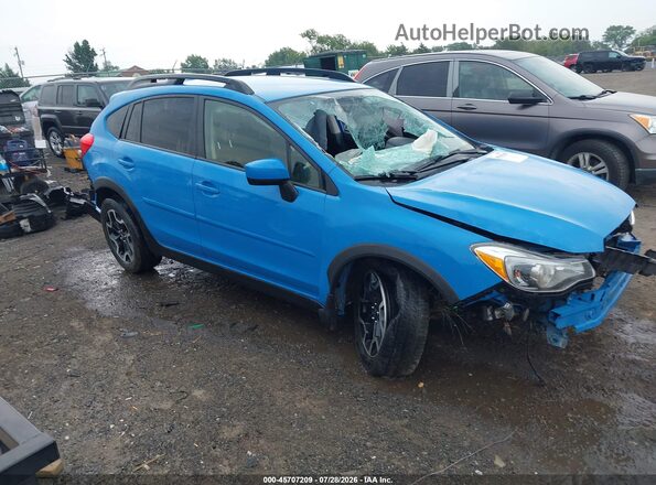 JF2GPADC1H8218953 2017 SUBARU CROSSTREK Blue Vista interior trasera