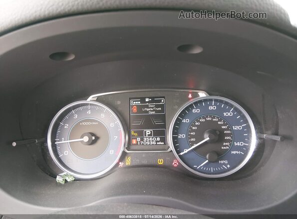 JF2GPADC2G8316369 2016 SUBARU CROSSTREK Tan Widok tylnych siedzeń