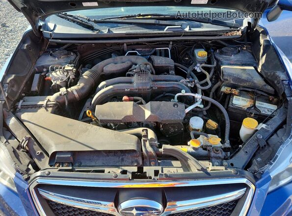 JF2GPADC3G8211405 2016 SUBARU CROSSTREK Blue ძრავის განყოფილების ხედი