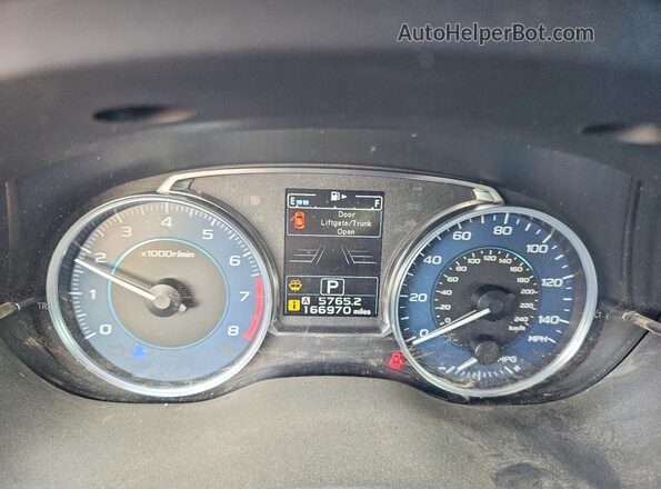 JF2GPADC5G8257902 2016 SUBARU CROSSTREK Синий Вид щитка приборов