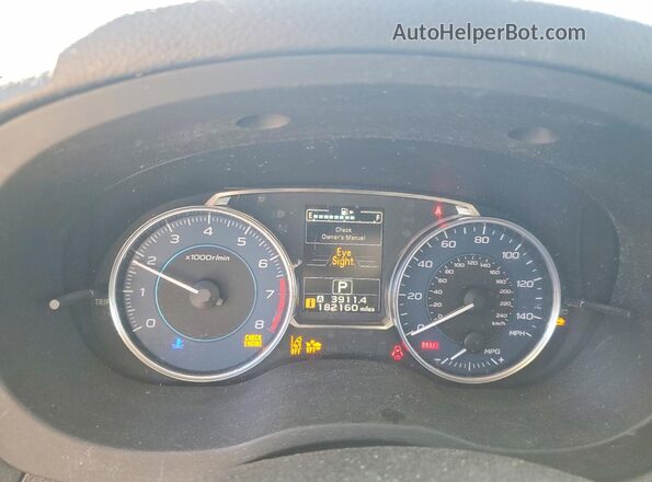 JF2GPADC7H8255747 2017 SUBARU CROSSTREK White ხელსაწყოთა პანელის ხედი