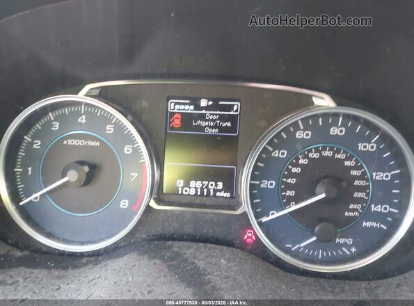 JF2GPADC8H8270225 2017 SUBARU CROSSTREK Black Հետևի նստատեղերի տեսք