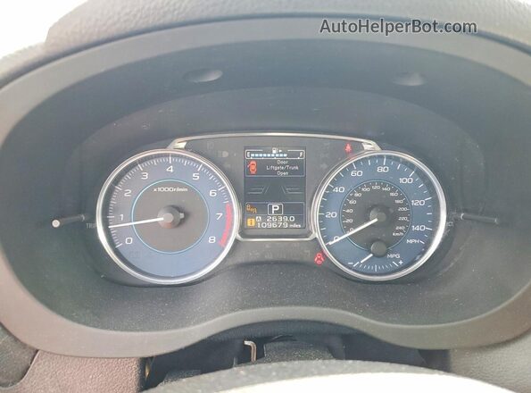 JF2GPADC9HH275627 2017 SUBARU CROSSTREK White Սարքավորումների վահանակի տեսք