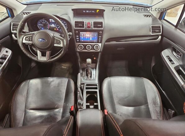 JF2GPAKC0GH274352 2016 SUBARU CROSSTREK Blue წინა პანელის ხედი