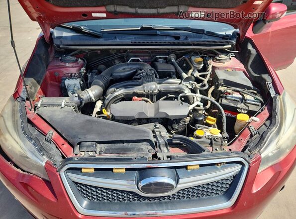 JF2GPAKC2GH305374 2016 SUBARU CROSSTREK Red Widok wnętrza z tyłu