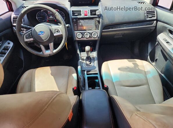 JF2GPAKC2GH305374 2016 SUBARU CROSSTREK Red Widok deski rozdzielczej