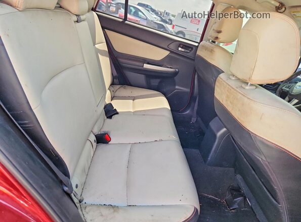 JF2GPAKC2GH305374 2016 SUBARU CROSSTREK Red Widok tylnych siedzeń