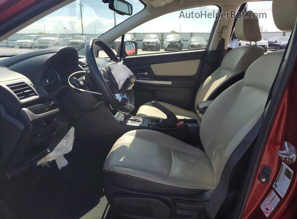 JF2GPAKC3GH227767 2016 SUBARU CROSSTREK Burgundy Vista interior delantera