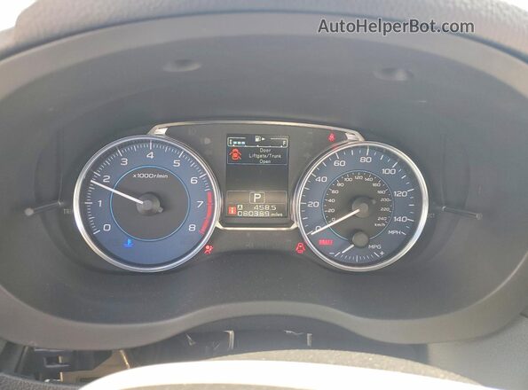 JF2GPAKC3GH227767 2016 SUBARU CROSSTREK Burgundy Vista del cuadro de instrumentos