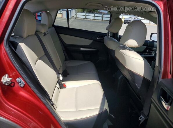 JF2GPAKC3GH227767 2016 SUBARU CROSSTREK Burgundy Vista interior trasera