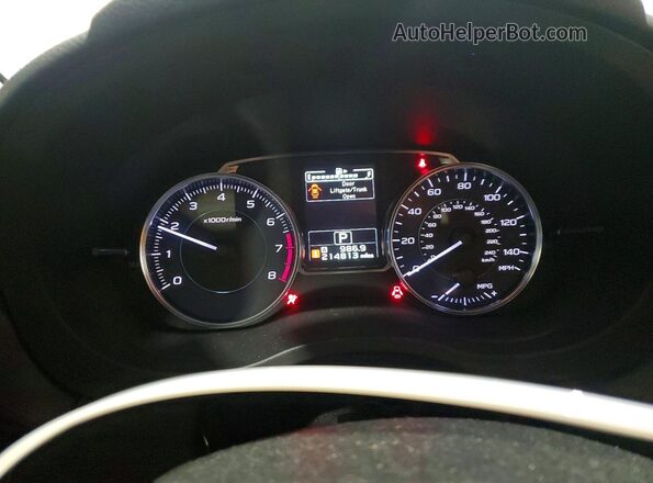 JF2GPAKC4GH228412 2016 SUBARU CROSSTREK White Вид щитка приладів