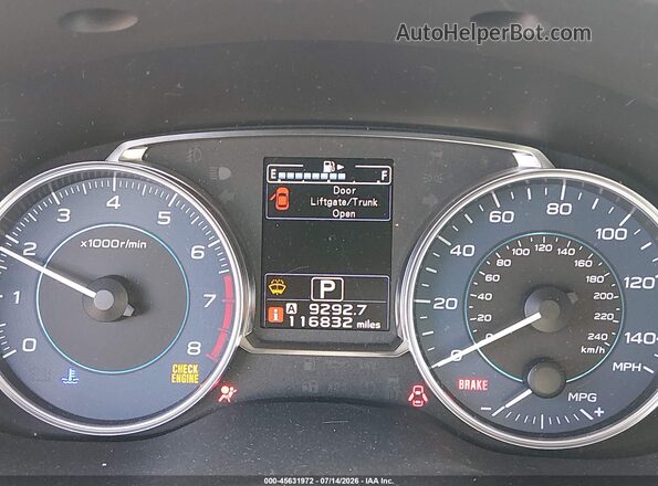 JF2GPAKC5HH261484 2017 SUBARU CROSSTREK Белый Вид задних сидений