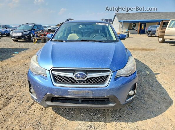 JF2GPAKC6G8289230 2016 SUBARU CROSSTREK Blue Вид спереду