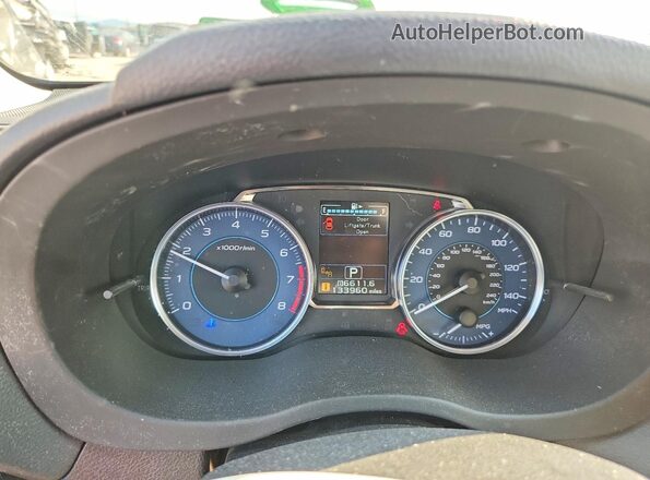 JF2GPAKC6G8289230 2016 SUBARU CROSSTREK Blue Вид щитка приладів